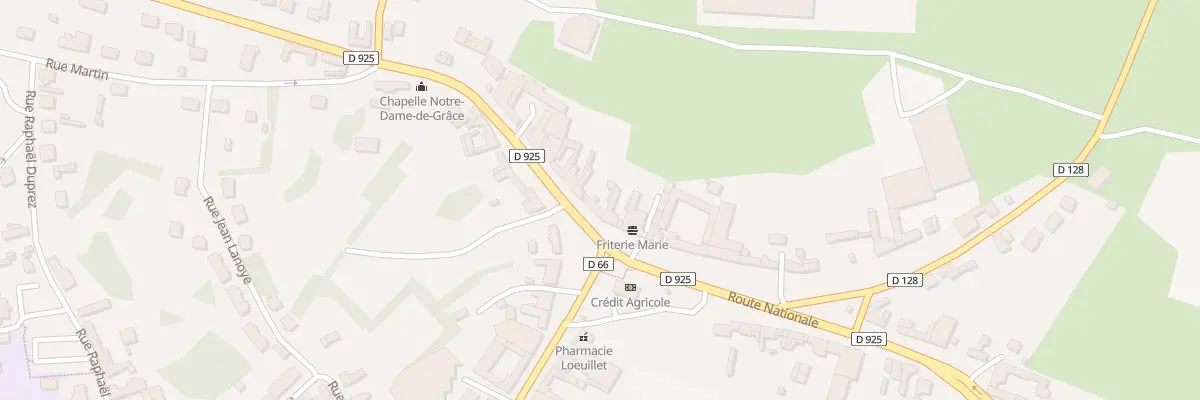 Plan du 44 Rte Nationale à Bernaville