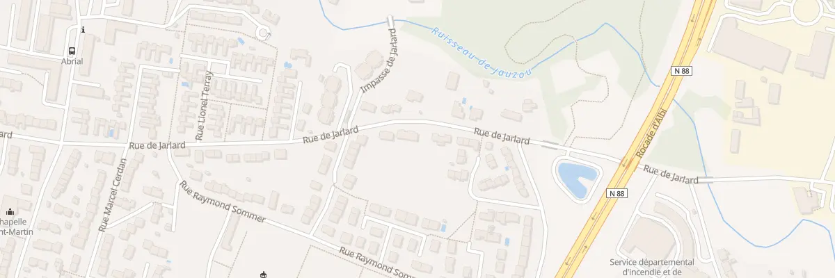 Plan du 148T Rue de Jarlard à Albi