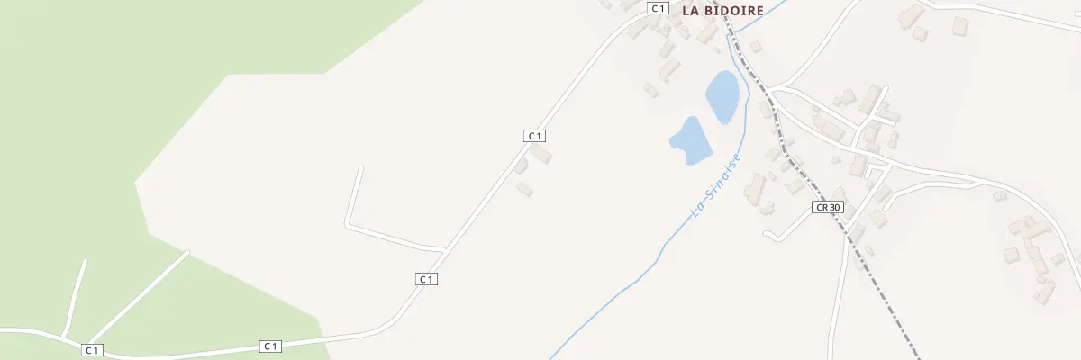 Plan du 10 La Bidoire à Urciers