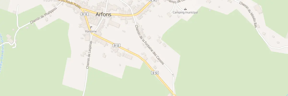Plan du 8 Che de la Fontaine des Canons à Arfons
