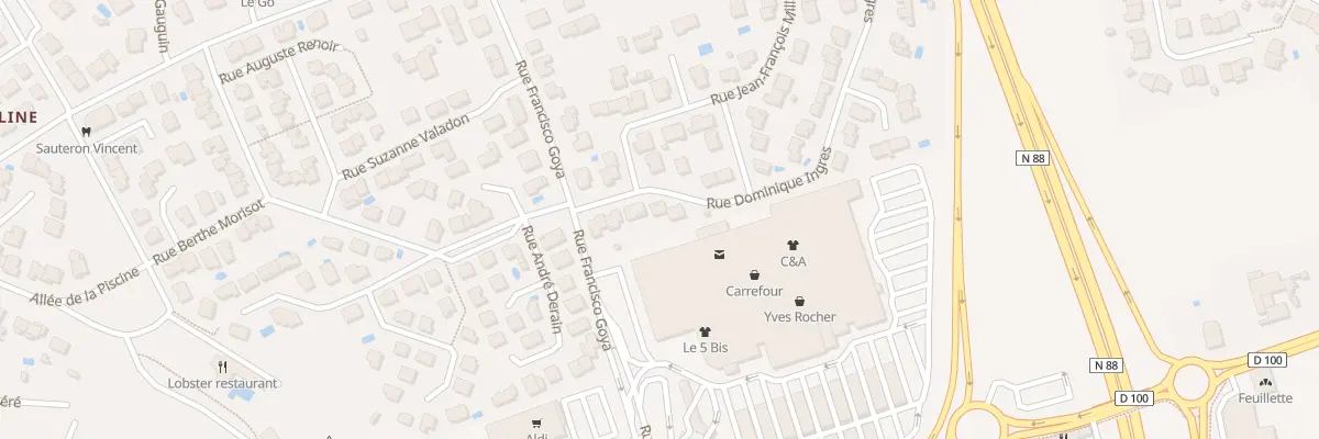 Plan du 8 Rue Dominique Ingres à Albi