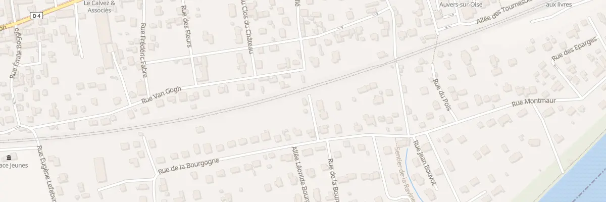 Plan du 34 Rue de la Bourgogne à Auvers-sur-Oise