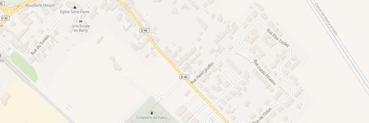 Plan du 33 Rue Jean Moulin à Foëcy