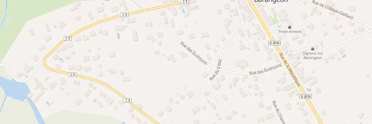 Plan du 5 Rue des Ecoinçons à Vignoux-sur-Barangeon