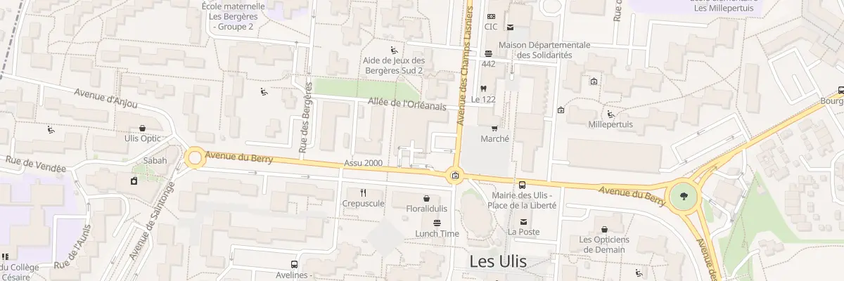 Plan du 4 Av du Berry aux Ulis