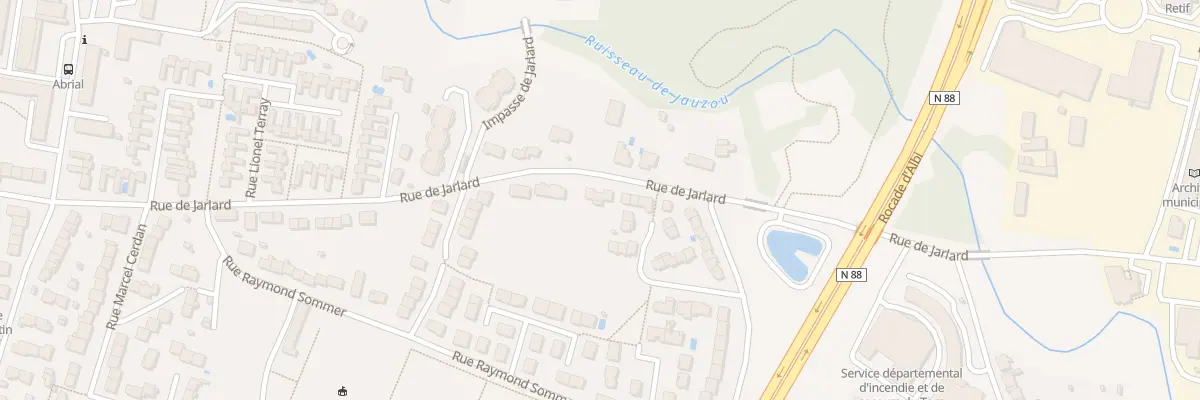 Plan du 152 Rue de Jarlard à Albi
