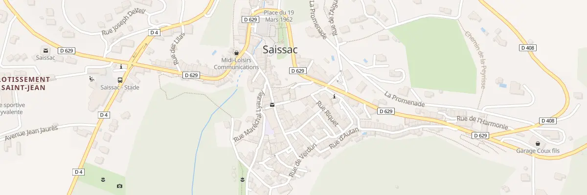 Plan du 200 Le Village à Saissac