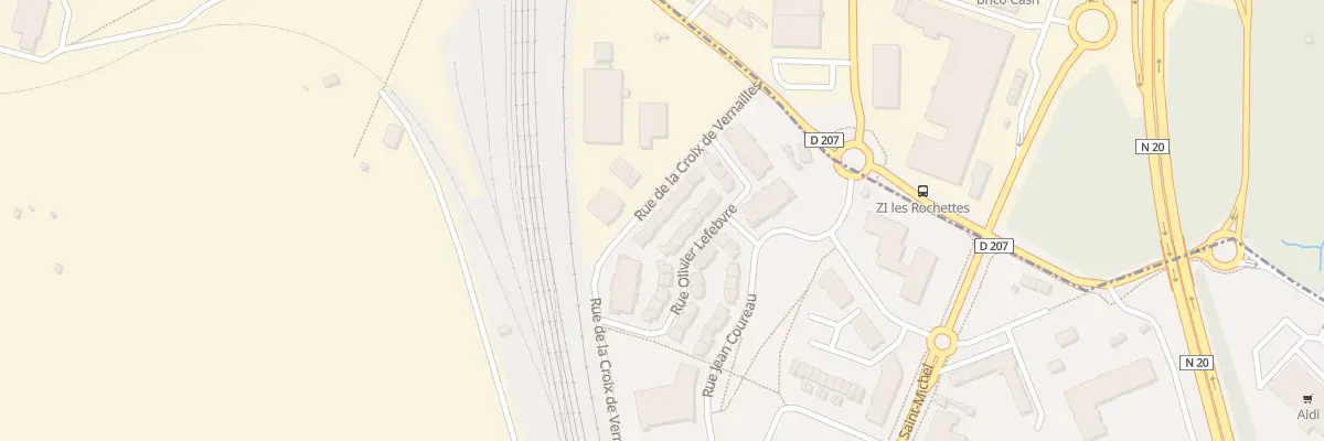 Plan du 62 Rue de la Croix de Vernailles à Étampes