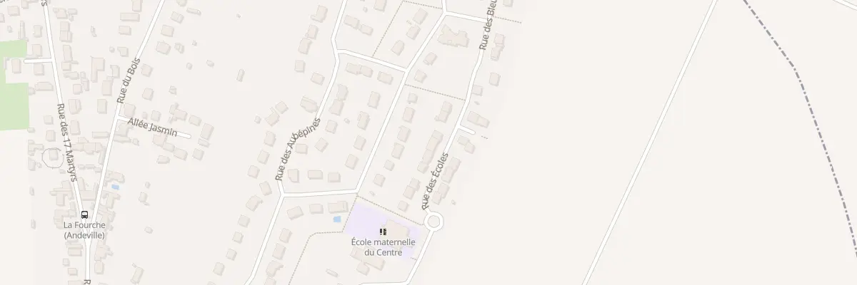 Plan du 55 Rue des Écoles à Andeville