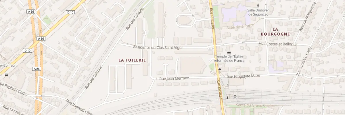 Plan du 6 Rue Jean Mermoz à Viroflay