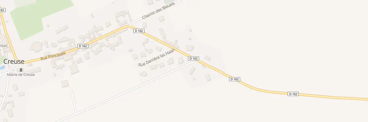 Plan du 1 Rue Derriere les Haies à Creuse