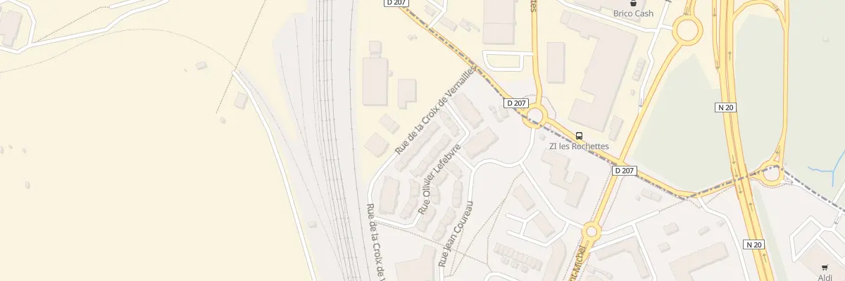 Plan du 66 Rue de la Croix de Vernailles à Étampes