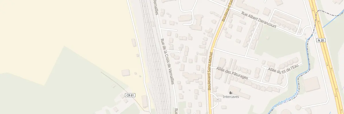 Plan du 38 Rue de la Croix de Vernailles à Étampes