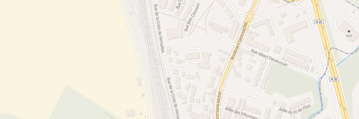 Plan du 48 Rue de la Croix de Vernailles à Étampes