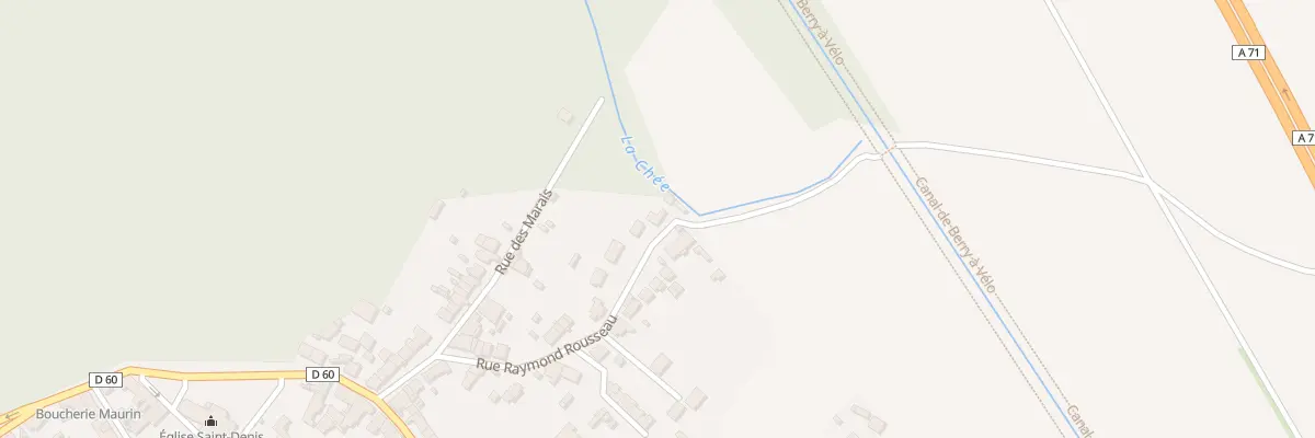 Plan du 64 Les Marais à Foëcy