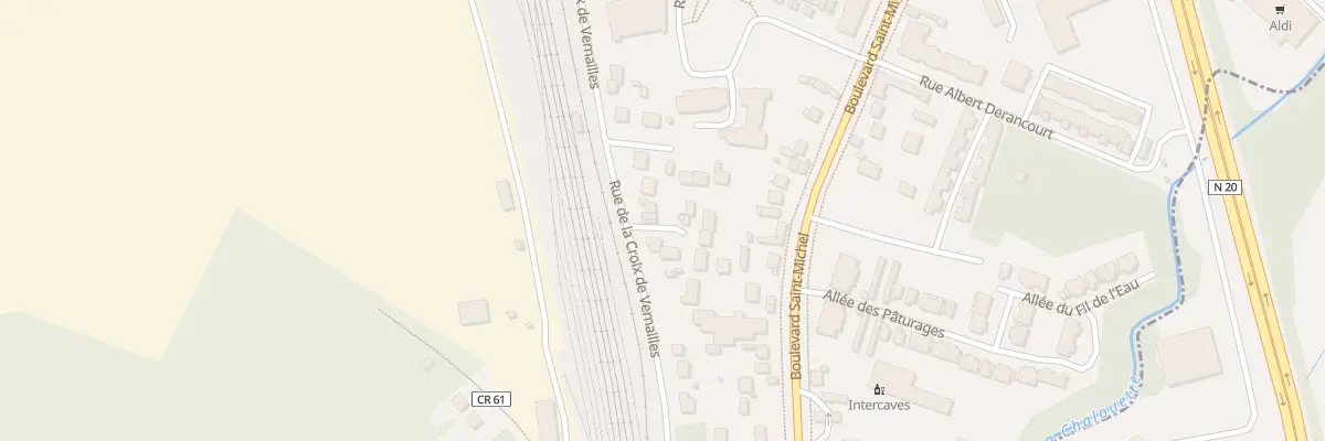 Plan du 40 Rue de la Croix de Vernailles à Étampes