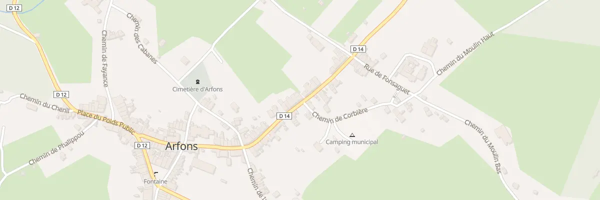 Plan du 29 Rue de la Colombe à Arfons