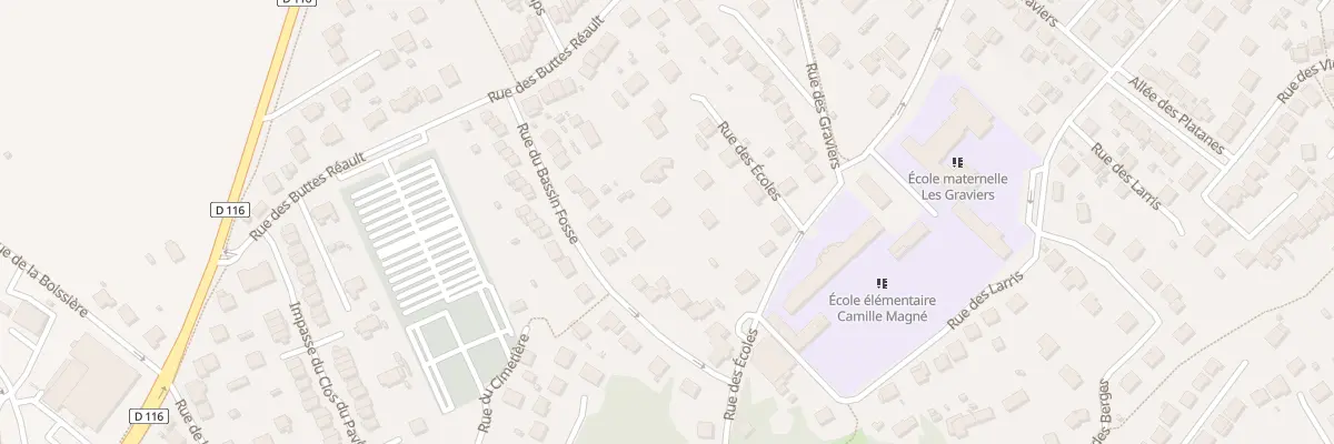 Plan du 16 Rue du Bassin Fosse à Breuillet