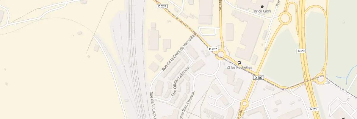 Plan du 70 Rue de la Croix de Vernailles à Étampes