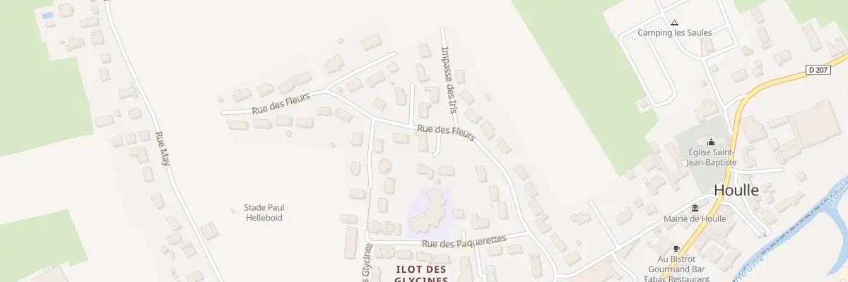 Plan du 16 Rue des Fleurs à Houlle