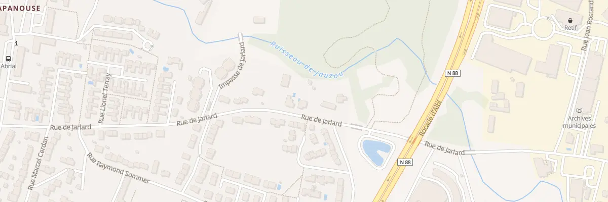 Plan du 143 Rue de Jarlard à Albi