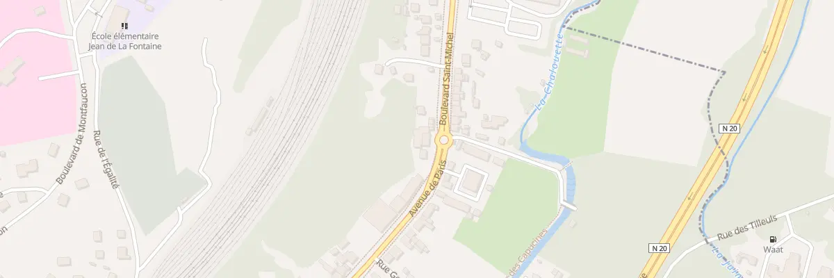 Plan du 1 Bd Saint-Michel à Étampes