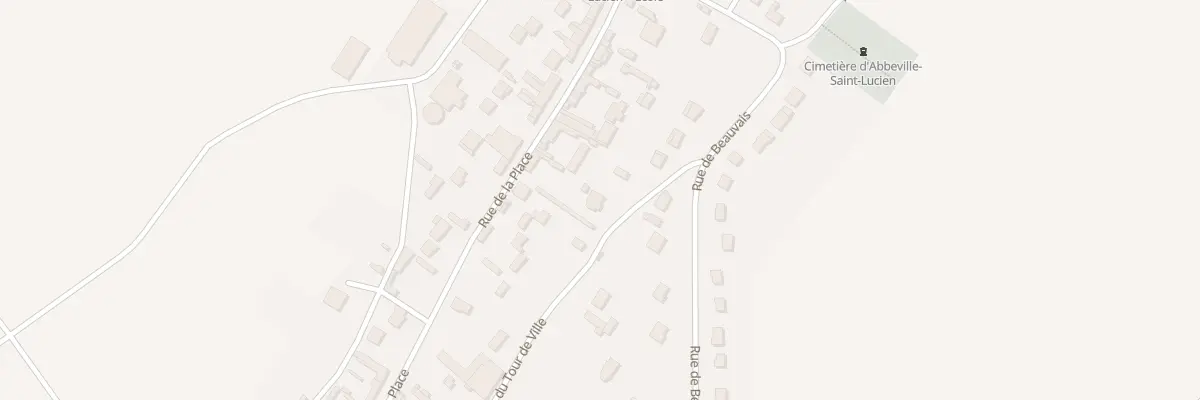 Plan du 13B Rue de la Place à Abbeville-Saint-Lucien