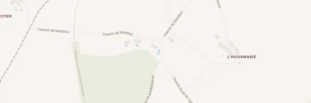 Plan du 61 Che de Mandoul à Castres
