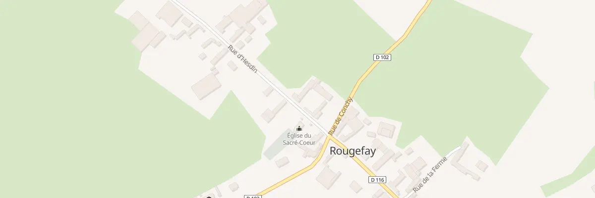 Plan du 1B Rue d’Hesdin à Rougefay
