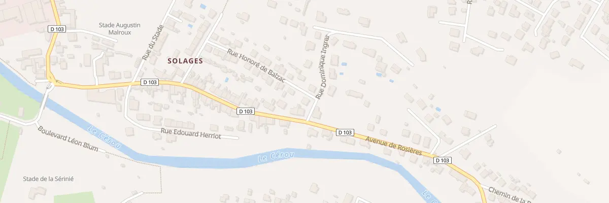Plan du 3 Rue Dominique Ingres à Carmaux
