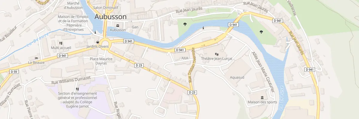 Plan du 10 Av des Lissiers à Aubusson