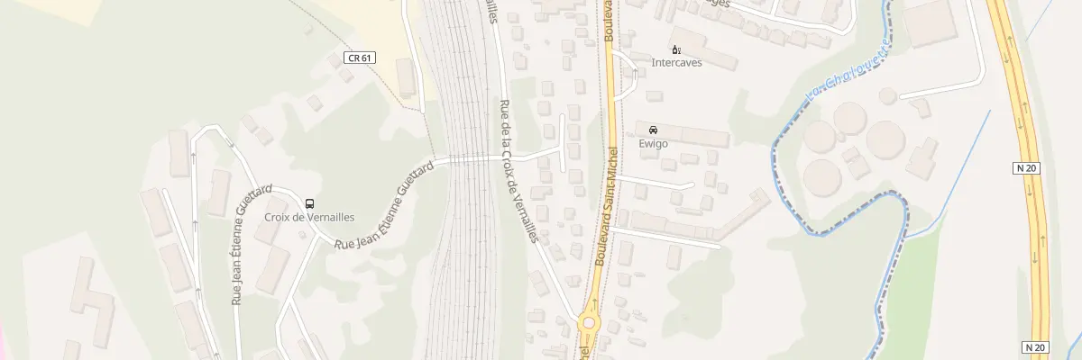 Plan du 9024 Rue de la Croix de Vernailles à Étampes