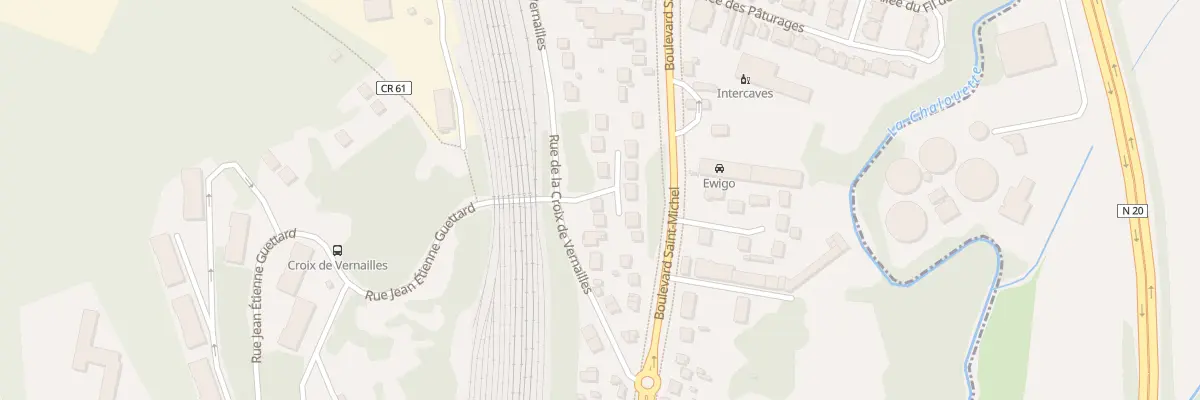 Plan du 9021 Rue de la Croix de Vernailles à Étampes