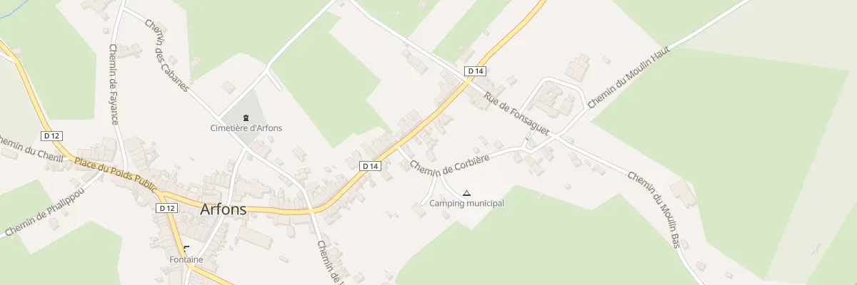 Plan du 48 Rue de la Colombe à Arfons