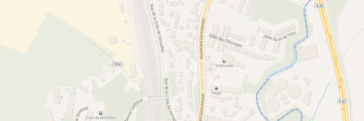 Plan du 85B Bd Saint-Michel à Étampes
