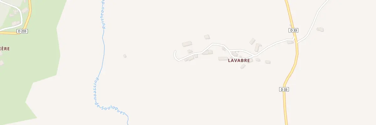 Plan du 41 Lavabre à Parlan