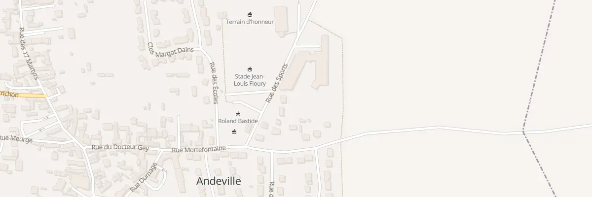 Plan du 6 Rue des Sports à Andeville