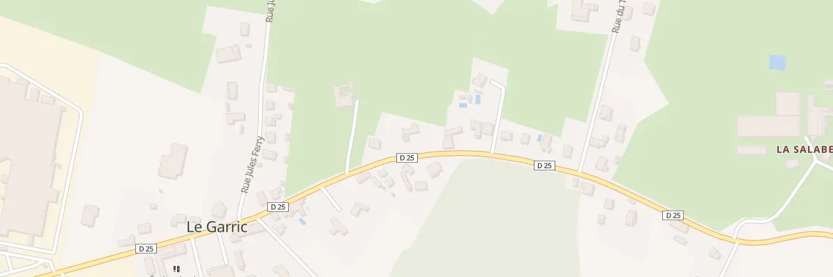 Plan du 27 Rte de Valdériès au Garric