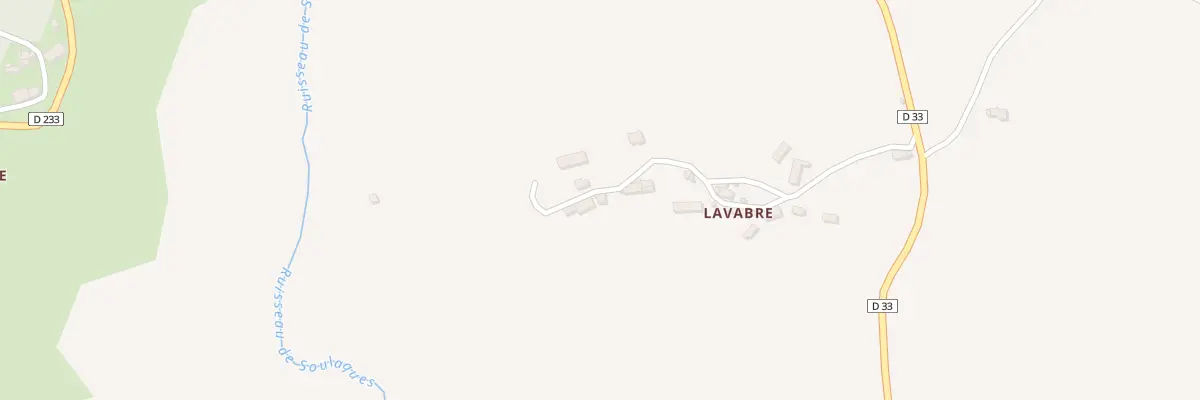 Plan du 39 Lavabre à Parlan