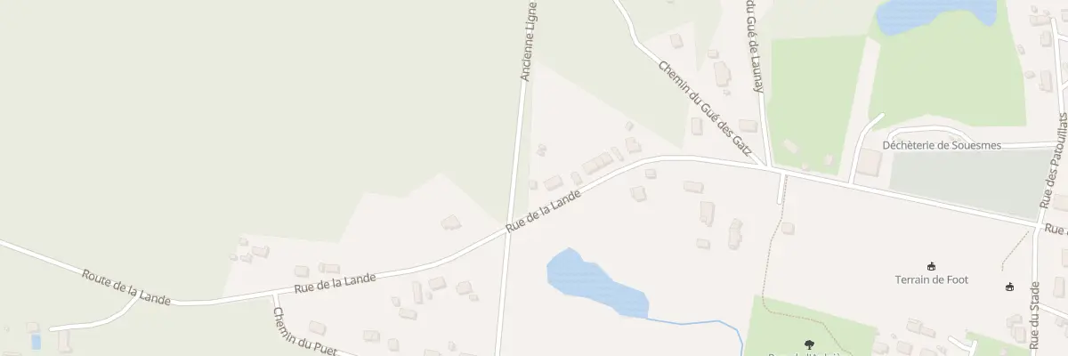 Plan du 36F Rte de la Lande à Souesmes