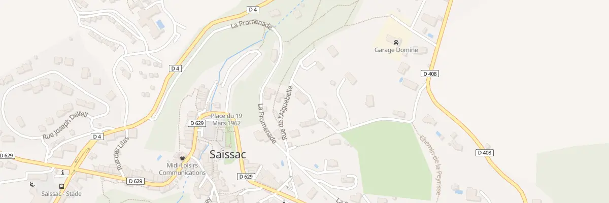 Plan du 5459 La Bourdette à Saissac