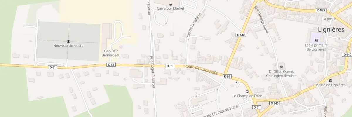 Plan du 18 Rte de Saint-aout à Lignières