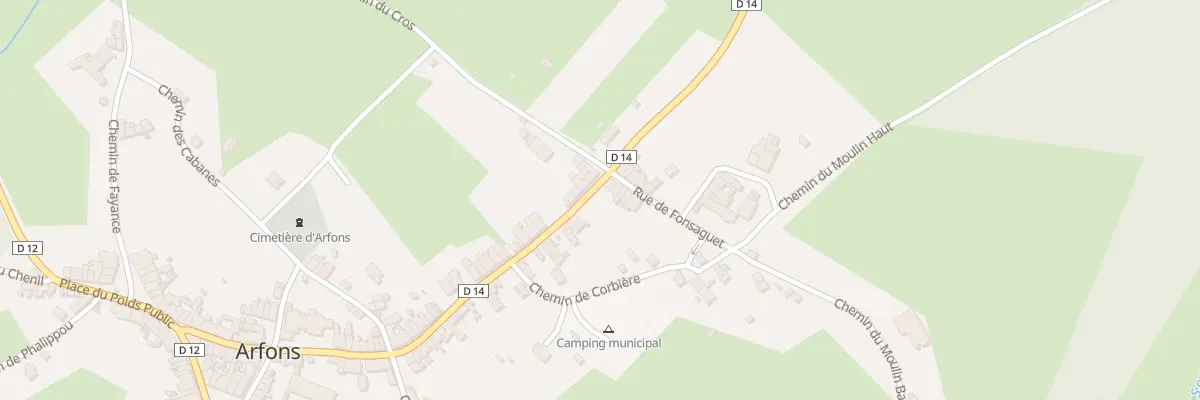 Plan du 72 Rue de la Colombe à Arfons