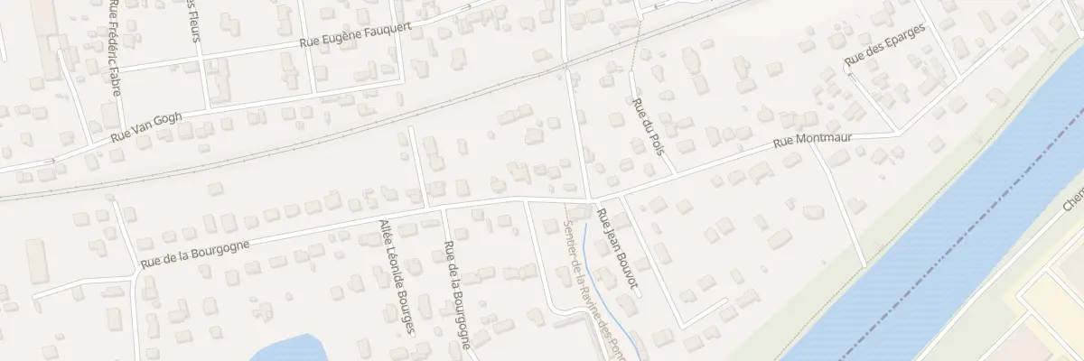Plan du 10 Rue de la Bourgogne à Auvers-sur-Oise