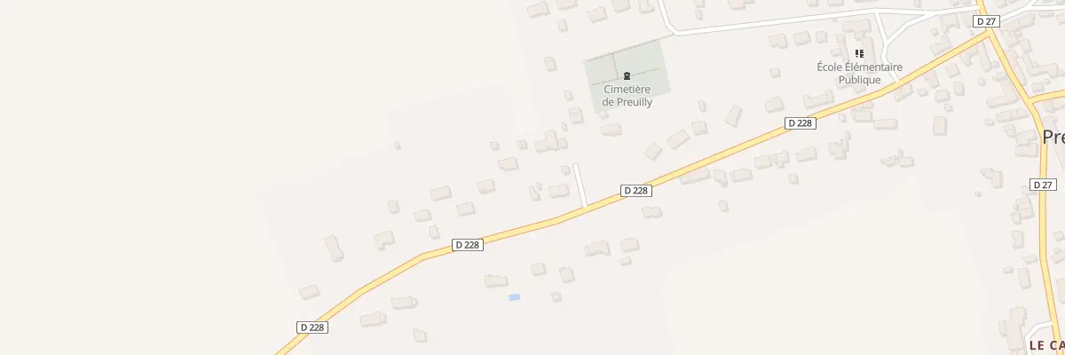 Plan du 22 Rte de Jacques au Bois à Preuilly