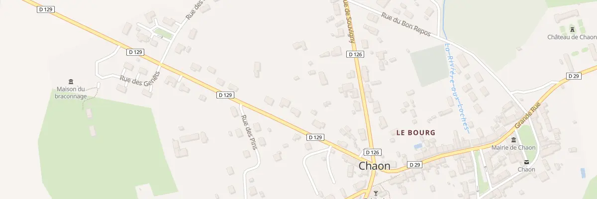Plan du 8 Rue de Vouzon à Chaon