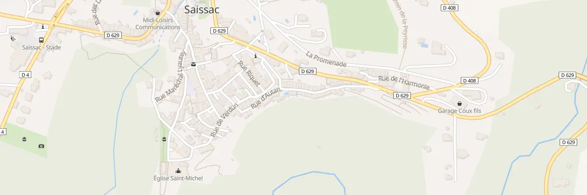 Plan du 60 Le Village à Saissac