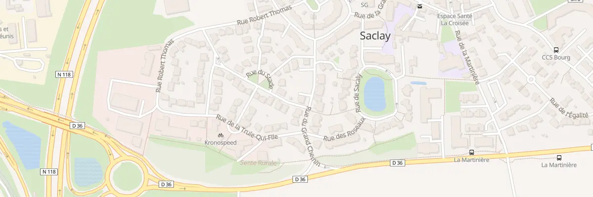 Plan du 16 Rue du Grand Chemin à Saclay