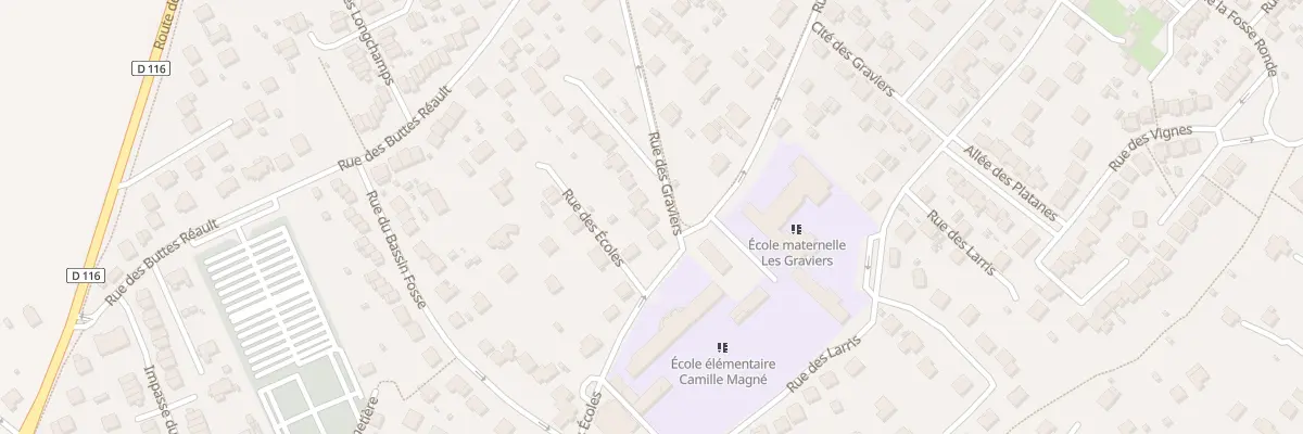Plan du 3 Rue des Graviers à Breuillet