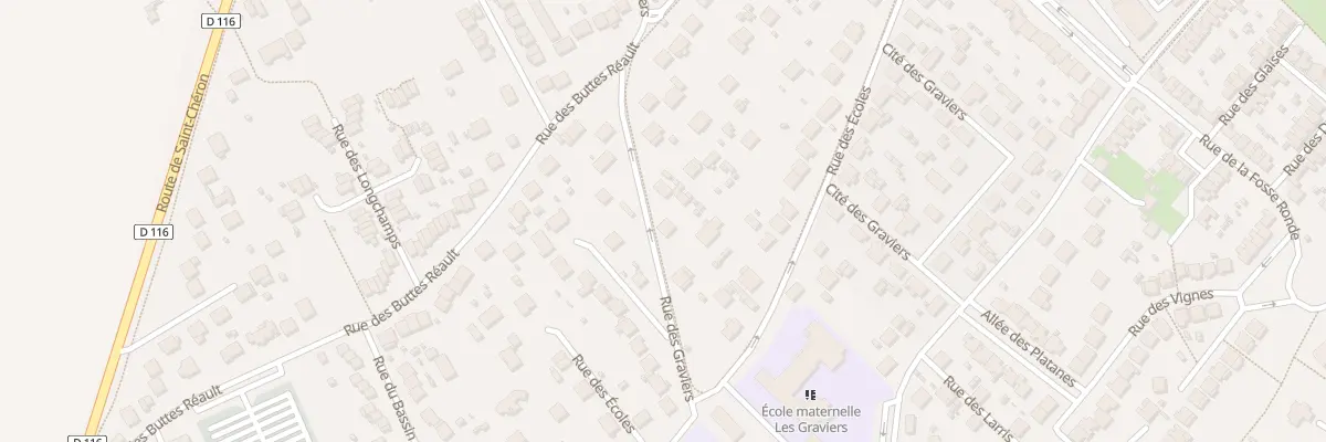 Plan du 6 Rue des Graviers à Breuillet